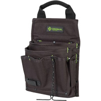 Tool Bag, Nylon, 7 Pockets, Black GTA Hardware Inc