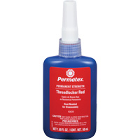 Adh&eacute;sif frein-filet, Rouge, &eacute;lev&eacute;, 50 ml, Bouteille GTA Hardware Inc