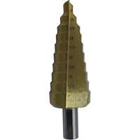 JET-KUT&reg; Super Premium M35 Step Drill, 3/16" - 1/2" , 1/16" Increments, High Speed Steel GTA Hardware Inc