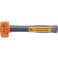 Indestructible Handle Sledge Hammer, 2.5 lbs., 12", Tubular Steel Handle GTA Hardware Inc