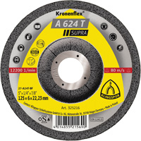 A 624 T Supra Kronenflex&reg; Grinding Disc, 5" x 1/4", 7/8" Arbor GTA Hardware Inc