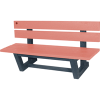 Bancs de parc d'ext&eacute;rieur, Plastique recycl&eacute;, 60" lo x 22-13/16" la x 29-13/16" h, S&eacute;quoia GTA Hardware Inc