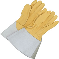 Gants de soudage &agrave; l'arc TIG en cuir de daim retourn&eacute; Gander Brand, Cuir fleur de daim, Taille 10 GTA Hardware Inc