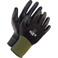X-Site Coated Gloves, 7, Polyurethane Coating, Nylon Shell GTA Hardware Inc