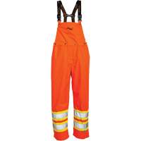Journeyman&reg; 300D Bib Pants, Polyester, Large, High Visibility Orange GTA Hardware Inc