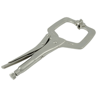 Locking Clamp Pliers with Swivel Pads, 6" Length, C-Clamp GTA Hardware Inc