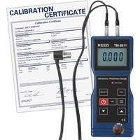 Thickness Gauge with Calibration Certificate, Digital Display, Ultrasound, 0.05" to 7.9" (1.5 mm to 200 mm) Range GTA Hardware Inc