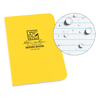 Memo Book, Soft Cover, Yellow, 112 Pages, 3-1/2" W x 5" L GTA Hardware Inc