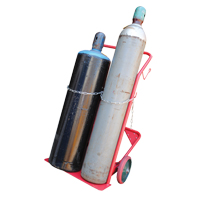 Cylinder Cart, Mold-on Rubber Wheels, 25-1/2"W x 7"L Base, 350 lbs. GTA Hardware Inc