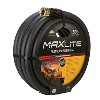 MAXLite Water Hose, Rubber, 3/4" dia. x 50' L GTA Hardware Inc