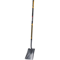 Pro Square Point Shovel, Fibreglass, Tempered Steel Blade, Straight Handle, 48" Long GTA Hardware Inc