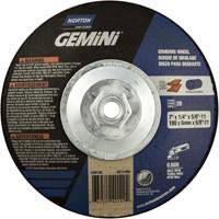 Gemini&reg; Saucer Wheel, 7" x 1/4", 5/8"-11 Arbor, Aluminum Oxide, Type 28 GTA Hardware Inc