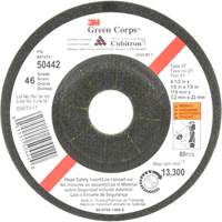 Green Corps Flexible Grinding Wheel, 4-1/2" x 1/8", 7/8" Arbor, Ceramic, Type 27 GTA Hardware Inc