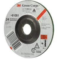 Green Corps Flexible Grinding Wheel, 5" x 1/4", 7/8" Arbor, Ceramic, Type 1 GTA Hardware Inc
