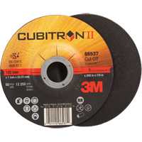 Cut-Off Wheels - CubitronII, 5" x 0.045", 7/8" Arbor, Type 27, Ceramic, 12250 RPM GTA Hardware Inc