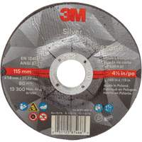 Silver Cut-Off Wheel, 4-1/2" x 0.045", 7/8" Arbor, Type 27, Ceramic, 13300 RPM GTA Hardware Inc