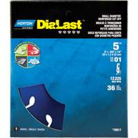 Dialast RightCut Cut-Off Wheel, 5" x 0.05", 7/8" Arbor, Type 01/41, Diamond, 12225 RPM GTA Hardware Inc