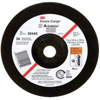 Green Corps Depressed Centre Wheel, 7" x 1/8", 7/8" Arbor, Ceramic, Type 27 GTA Hardware Inc