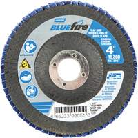 R884P BlueFire&reg; Conical Flap Disc, 4" x 5/8", Type 29, P60 Grit, Zirconia Alumina GTA Hardware Inc