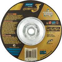 Quantum3 SG Saucer Wheel, 7" x 1/4", 5/8"-11 Arbor, Ceramic Alumina, Type 28 GTA Hardware Inc