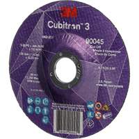 Cubitron™ 3 Cut-Off Wheel, 5" x 0.045", 7/8" Arbor, Type T27, Ceramic, 12250 RPM NY551 | GTA Hardware Inc
