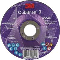 Meule &agrave; tronçonner Cubitron 3, 4-1/2" x 1/8", Arbre de 7/8", Type T27, C&eacute;ramique, 13 300 Tr/min GTA Hardware Inc