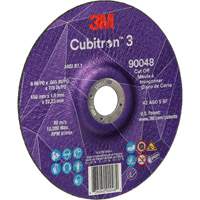Cubitron 3 Cut-Off Wheel, 6" x 0.045", 7/8" Arbor, Type T27, Ceramic, 10200 RPM GTA Hardware Inc