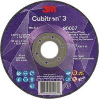 Cubitron 3 Depressed Centre Grinding Wheel, 5" x 1/4", 7/8" Arbor, Ceramic, Type T27 GTA Hardware Inc
