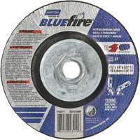 Disque de meulage et tronçonnage BlueFire, 4-1/2" x 1/8", Arbre de 5/8"-11, Type 27, Alumine de zirconium GTA Hardware Inc