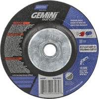 Gemini Grinding Wheel, 4-1/2" x 1/4", 5/8"-11 Arbor, Aluminum Oxide, Type 27 GTA Hardware Inc
