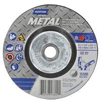 Metal Grinding & Cutting Wheel, 4-1/2" x 1/8", 5/8"-11 Arbor, Type 27, Aluminum Oxide GTA Hardware Inc
