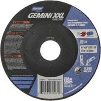 Gemini XXL Grinding & Cutting Wheel, 4-1/2" x 1/8", 7/8" Arbor, Type 27, Aluminum Oxide GTA Hardware Inc