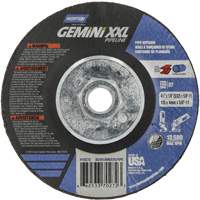 Gemini XXL Grinding & Cutting Wheel, 4-1/2" x 1/8", 5/8"-11 Arbor, Type 27, Aluminum Oxide GTA Hardware Inc