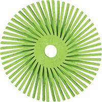 Brosse radiale en soies de pr&eacute;cision type A PN-RB Scotch-Brite , C&eacute;ramique, Grain 50+, 3" dia. GTA Hardware Inc