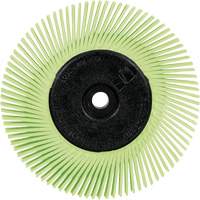 Scotch-Brite Type A Precision Radial Bristle Brush PN-RB with Adapter, Ceramic, 50+ Grit, 6" Dia. GTA Hardware Inc