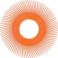 Scotch-Brite Type C Precision Radial Bristle Brush PN-RB without Adapter, Ceramic, 80+ Grit, 7-5/8" Dia. GTA Hardware Inc