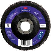 Cubitron 3 Flat Flap Disc 1169F, 4-1/2" x 7/8", Type T27, 40+ Grit, Ceramic GTA Hardware Inc
