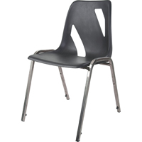 Stacking Chair, Vinyl, 31" High, 275 lbs. Capacity, Black GTA Hardware Inc