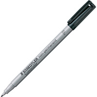 Lumocolor&reg; Non Permanent Fine Tip Black Marker, Black, Fine Tip GTA Hardware Inc