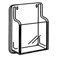 Literature Displays, Wall Mount, 9 Slots, Plastic, 30" W x 2" D x 36-7/8" H GTA Hardware Inc