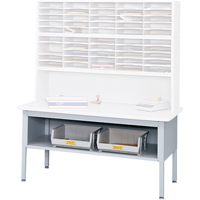 E-z Sort&reg; Mailroom Furniture-sorting Tables With Shelf-base Table With Shelf, 60" W x 28" D x 36" H, Laminate GTA Hardware Inc