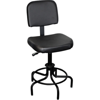 6000 Series Stool with Back, Stationary, Adjustable Height, 250 lbs. Capacity GTA Hardware Inc