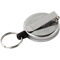 Original Self Retracting Reels #485-HDK, Chrome, 48" Cable, Belt Clip Attachment GTA Hardware Inc