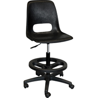 Tabouret avec dossier pour classe de s&eacute;rie 800, Mobile, Ajustable Hauteur, Capacit&eacute; 250 lb GTA Hardware Inc