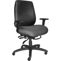 Chaises ergonomiques robustes Cierra , Tissu, Gris, Capacit&eacute; 400 lb GTA Hardware Inc