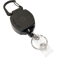 Self Retracting ID Badge and Key Reel, Zinc Alloy Metal, 24" Cable, Carabiner Attachment GTA Hardware Inc