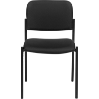 Chaises sans accoudoirs empilables, Tissu, Hauteur 32", Capacit&eacute; 300 lb, Noir GTA Hardware Inc