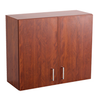 Armoire modulaire murale, 30" h x 36" la x 15" p, 1 tablettes, M&eacute;lamine, Acajou GTA Hardware Inc