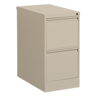 Classeur vertical, Acier, 2 tiroirs, 15-1/7" la x 25" p x 29" h, Beige GTA Hardware Inc