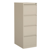 Classeur vertical, Acier, 4 tiroirs, 18-1/7" la x 25" p x 52" h, Beige GTA Hardware Inc